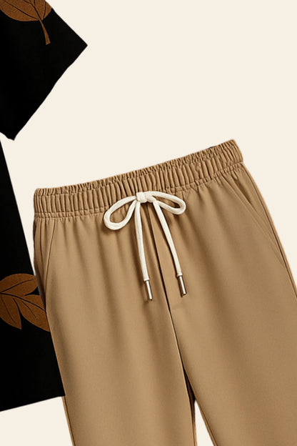 Black Leaf Men's Casual Half Sleeve Shirt and Full Pant Set