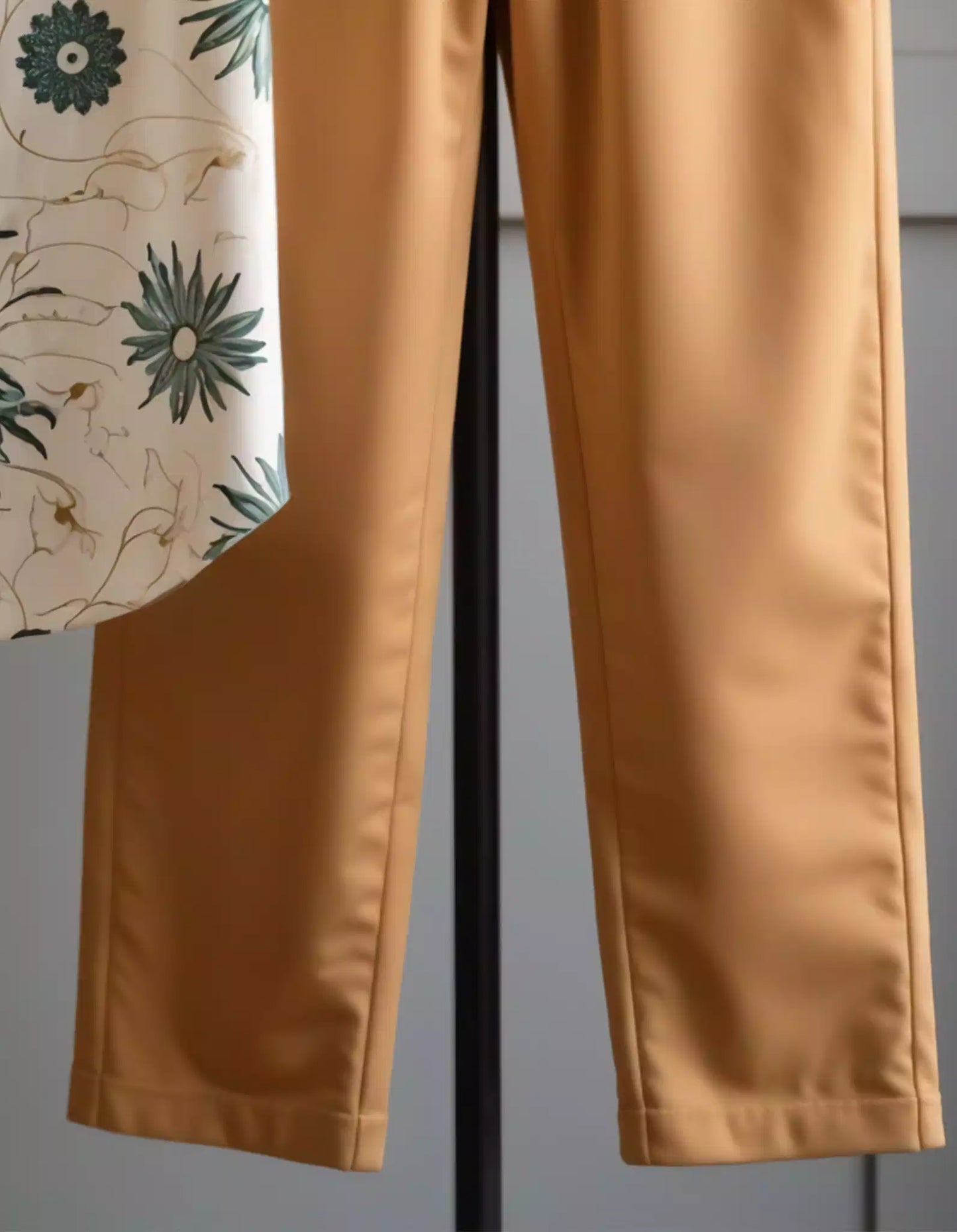 Brown Mandala Mens Full Set Trouser and Shirt Half Sleeves
