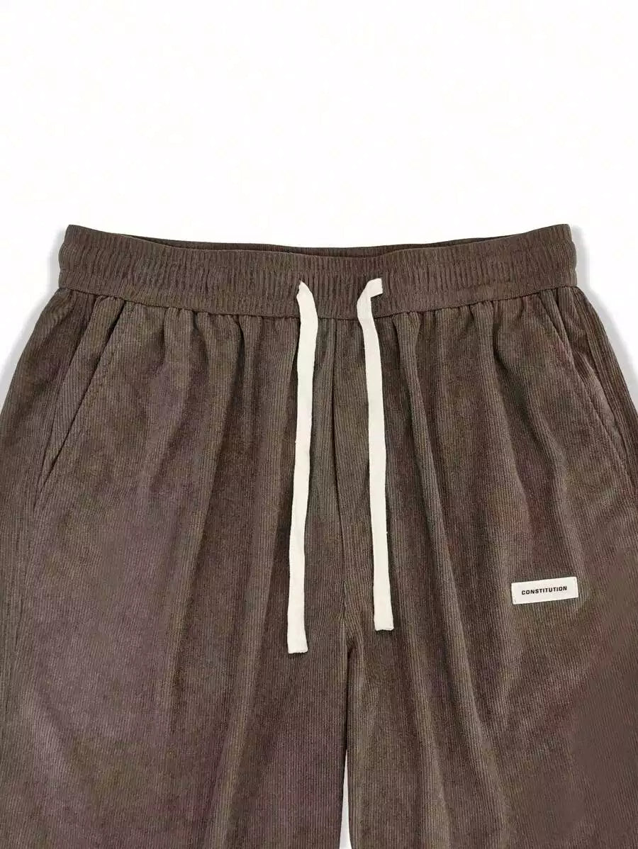Brown Color Mens Corduroy Cotton Pants Casual and Regular Fit Full size - XPPT