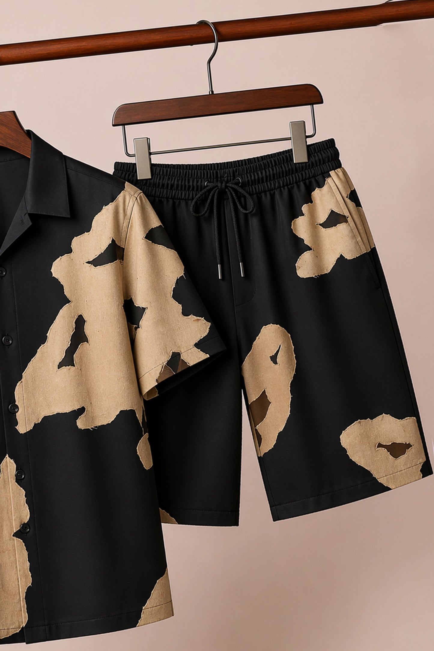 Black Brown Half Pants Cords - XPCRDH