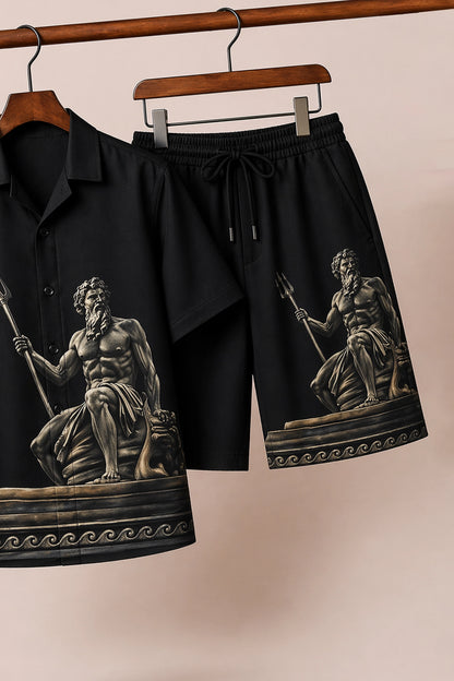 Black Greek God Half Pants Cords - XPCRDH