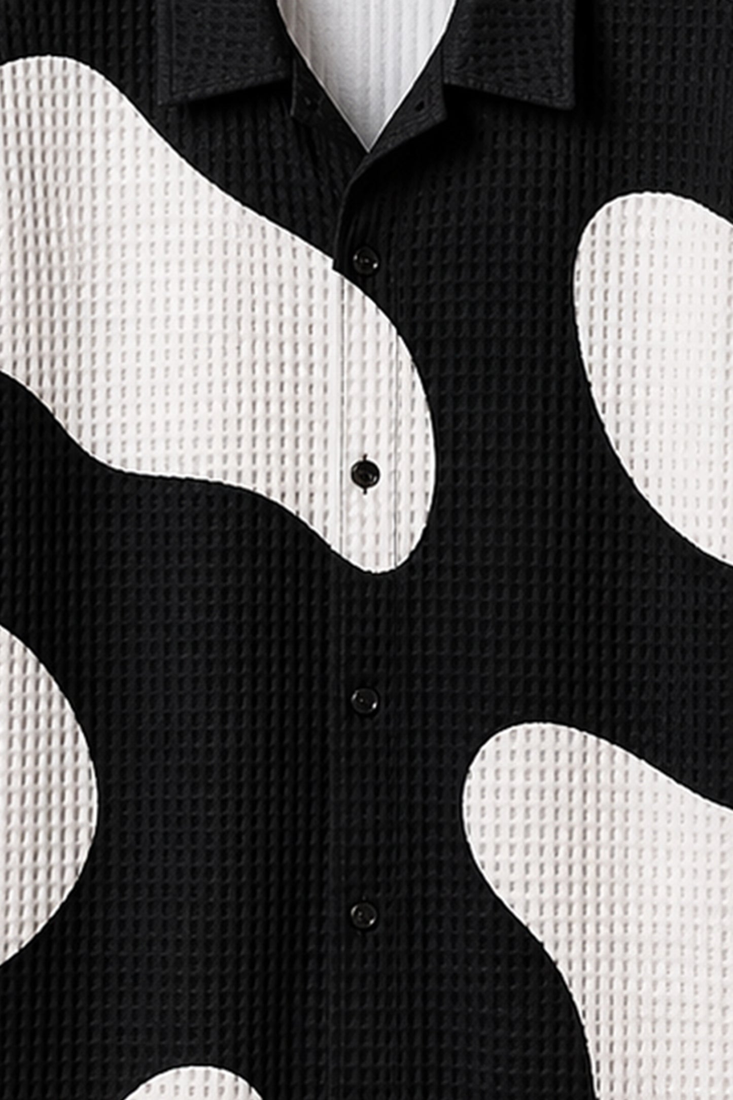 Black Round Patch Half Pants Cords - XPCRDH