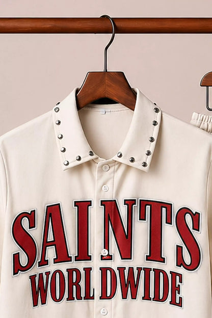 White Saints Half Pants Cords - XPCRDH