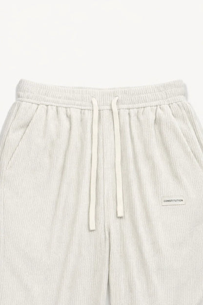 White  Color Mens Corduroy Cotton Pants Casual and Regular Fit Full size - XPPT