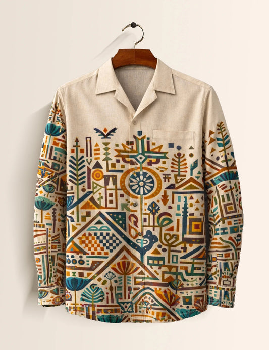 Tribal Send Street Style Men’s Premium Full-Sleeve Shirt - XPST